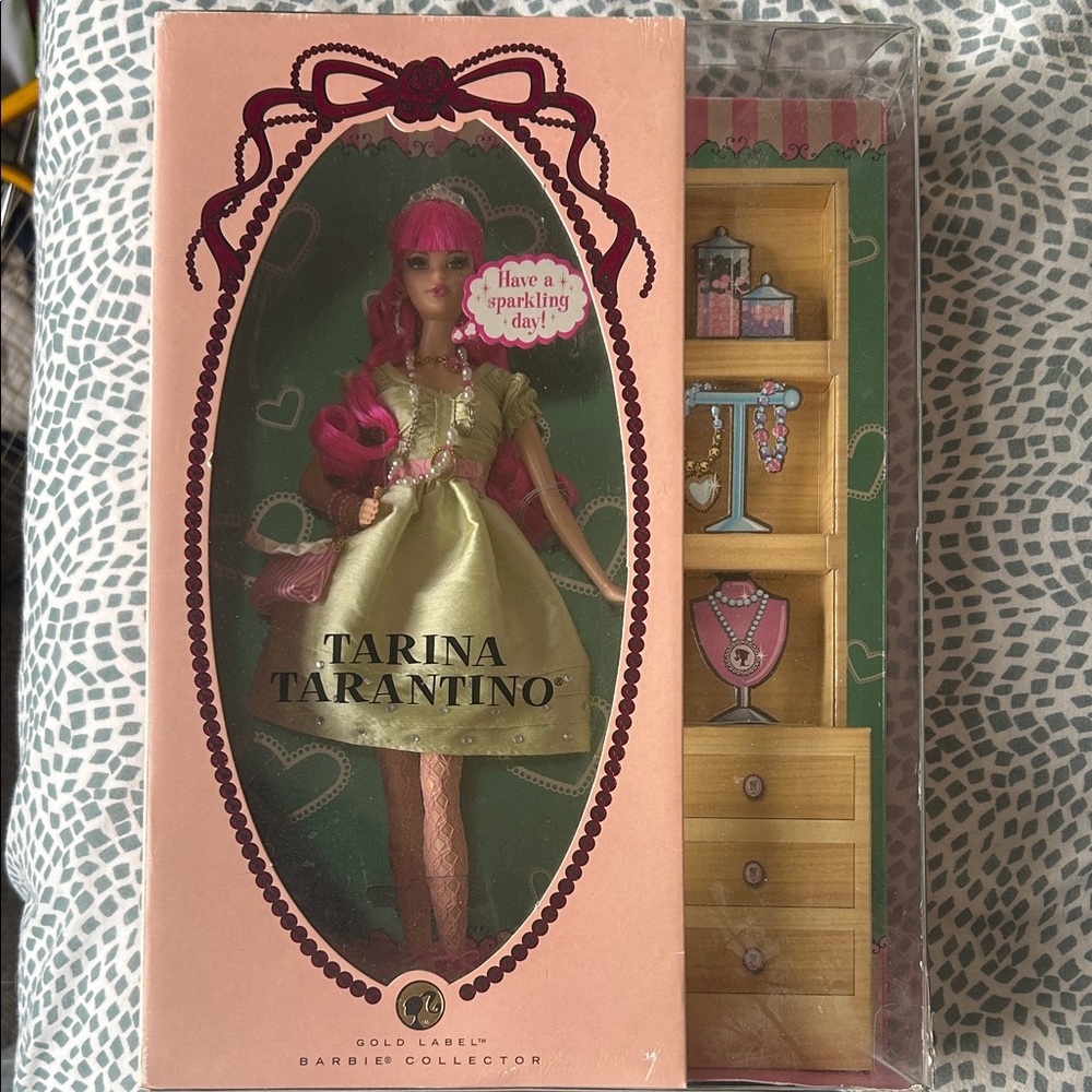 Tarina Tarantino Gold Label Barbie in Elegant Gold Dress